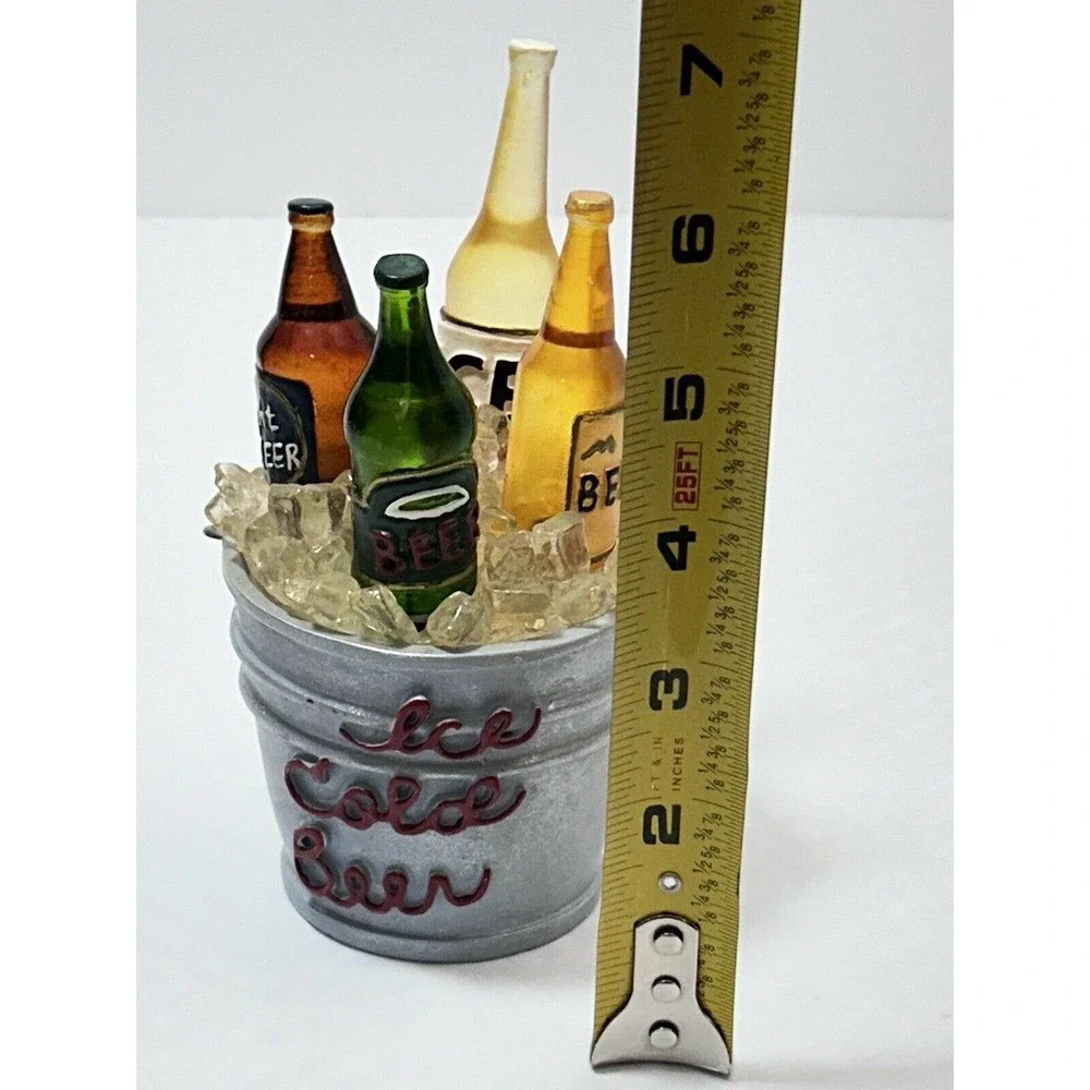 Cardinal Inc‎ - Miniature Ice-Cold Beer Bucket with Bottle Pate/Cheese Spreaders